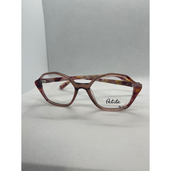 J.F. Rey Petite PA077 8580 Geometric Hexagon Eyeglass Frames Mauve Tortoise - Picture 2 of 6
